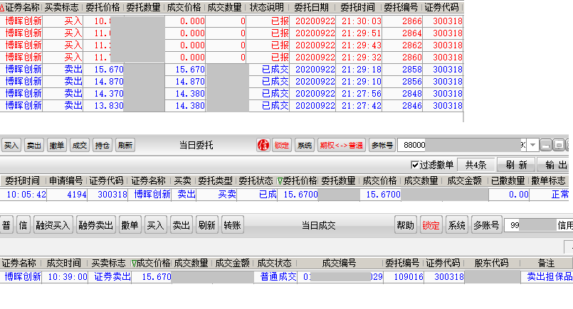 300318博晖创新股票行情 300318